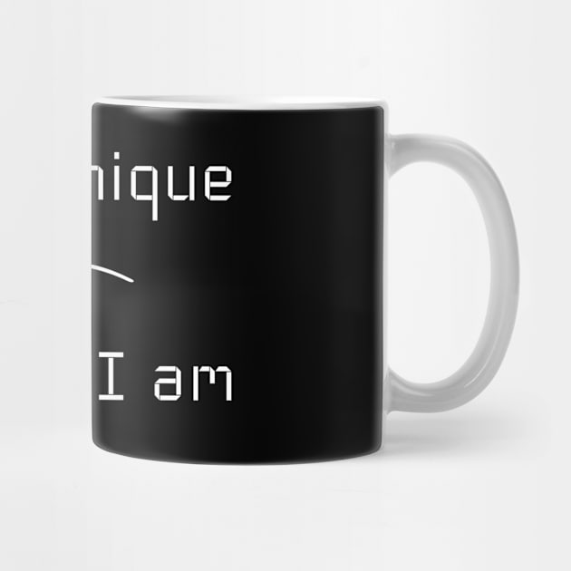 I am Unique T-Shirt mug apparel hoodie tote gift sticker pillow art pin by Myr I Am